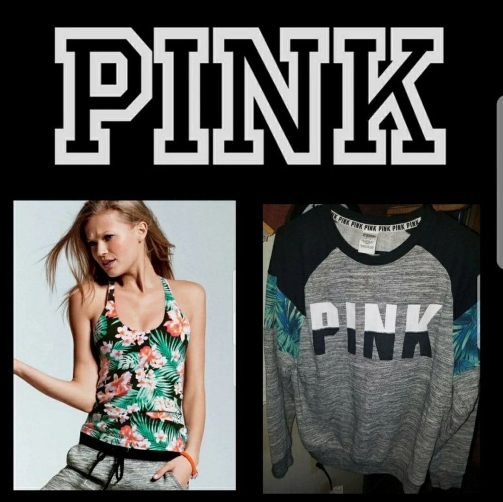 Vs Pink Tropical sweatshirt tank bundle